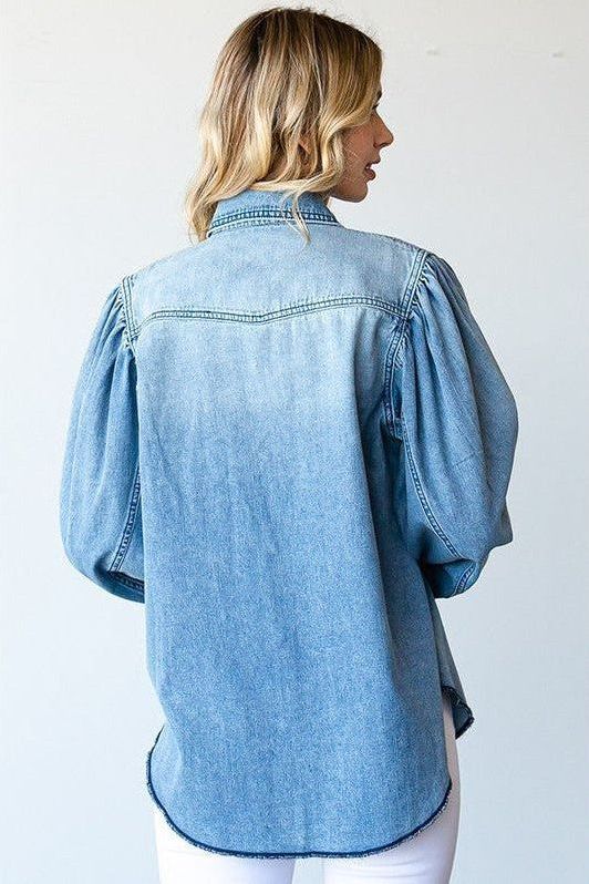 FL BALINCENIA DENIM SHIRT 268