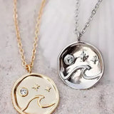 PURA VIDA NECKLACE, WAVE in Silver x