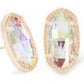 KENDRA SCOTT ELLIE STUD EARRINGS ~ ROSEGOLD DICRONIC GLASS
