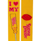 X I Love My Sugar | Women's Funny Crew Socks