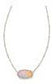 KENDRA SCOTT ELISA SHORT PENDANT NECKLACE, RHODIUM