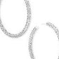 KENDRA SCOTT MAGGIE 2.5' HOOP EARRINGS ~ Silver