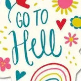 STICKER; GO TO HELL