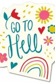 STICKER; GO TO HELL