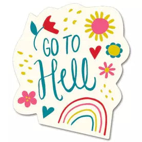 STICKER; GO TO HELL