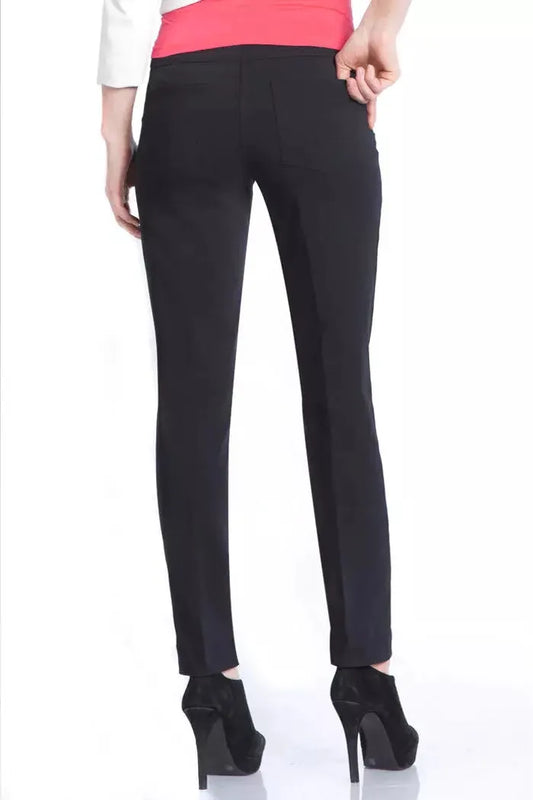 SLIM-SATION PANT by MULTIPLES, Pull-On Ankle w/Pockets BLACK 2623