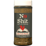 Spice container labeled 'No Shit' with a red label on a black background