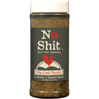 Spice container labeled 'No Shit' with a red label on a black background
