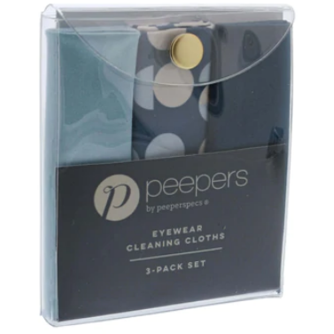 Peepers Eyewear Cleaning Cloths ~ 3 pack