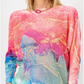 X MADE IN ITALY MARBLE SWEATER ~ FUSCHIA