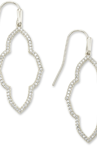 KENDRA SCOTT ABBIE OPEN FRAME EARRINGS ~ 2 COLORS, 2 SIZES
