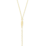 KENDRA SCOTT FERN NECKLACE ~ Y SILVER