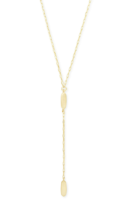 KENDRA SCOTT FERN NECKLACE ~ Y SILVER
