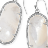 KENDRA SCOTT ELLE DROP EARRINGS in RHODIUM