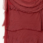 MADE IN ITALY SILK RUFFLE DRESS, LONG 2031