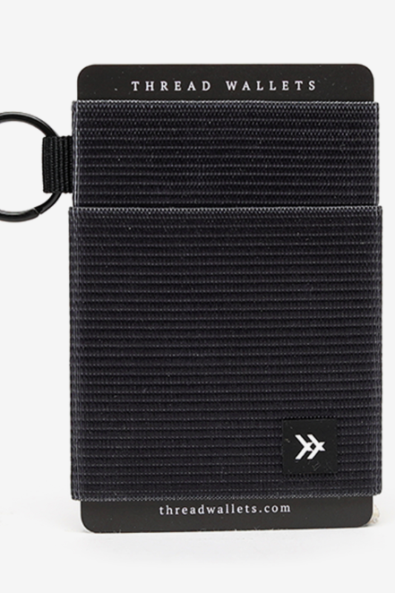 THREAD ELASTIC WALLET BLACK