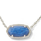 KENDRA SCOTT ELISA SHORT PENDANT NECKLACE, RHODIUM