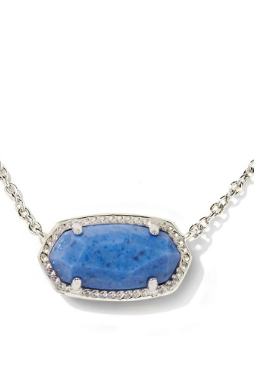 KENDRA SCOTT ELISA NECKLACE RHODIUM