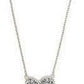 KENDRA SCOTT ARI HEART SHORT PENDANT ~ RHODIUM