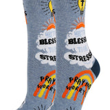 Too Blessed | Women's Funny Novelty Crew Socks