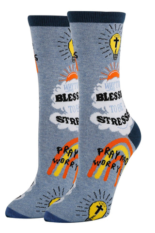 Too Blessed | Women's Funny Novelty Crew Socks