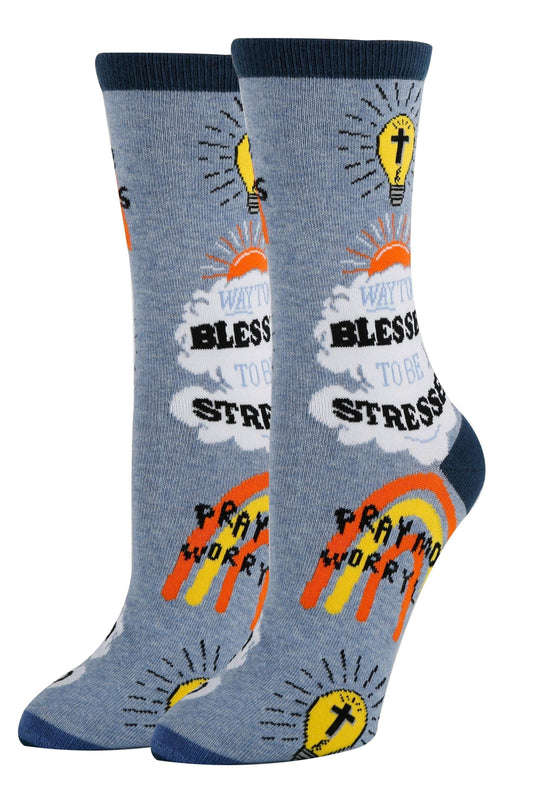 Too Blessed | Women's Funny Novelty Crew Socks