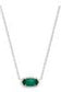 KENDRA SCOTT ELISA SHORT PENDANT NECKLACE, RHODIUM