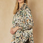 X Haley LONG SLEEVE TOP, MOCHA RUST 19292 MEDIUM