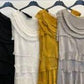 MADE IN ITALY SILK RUFFLE DRESS, LONG 2031
