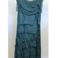 MADE IN ITALY SILK RUFFLE DRESS, LONG 2031