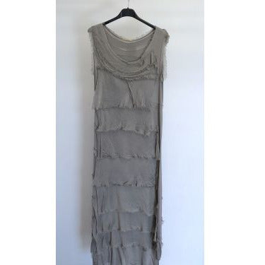 MADE IN ITALY SILK RUFFLE DRESS, SHORT ~ 14 COLORS 8900