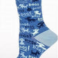 B01 SOCKS 464 DOGS women's crew